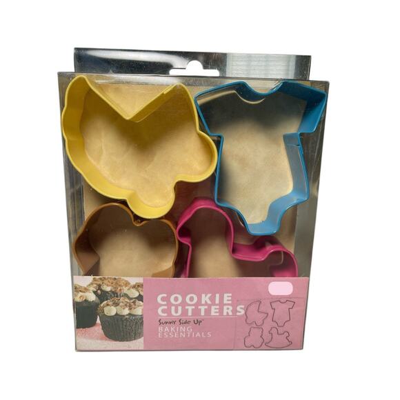2010 Sunny Side Up Bakery Metal Baby Shower Set Cookie Cutters NEW! Mom To Be - Picture 1 of 5